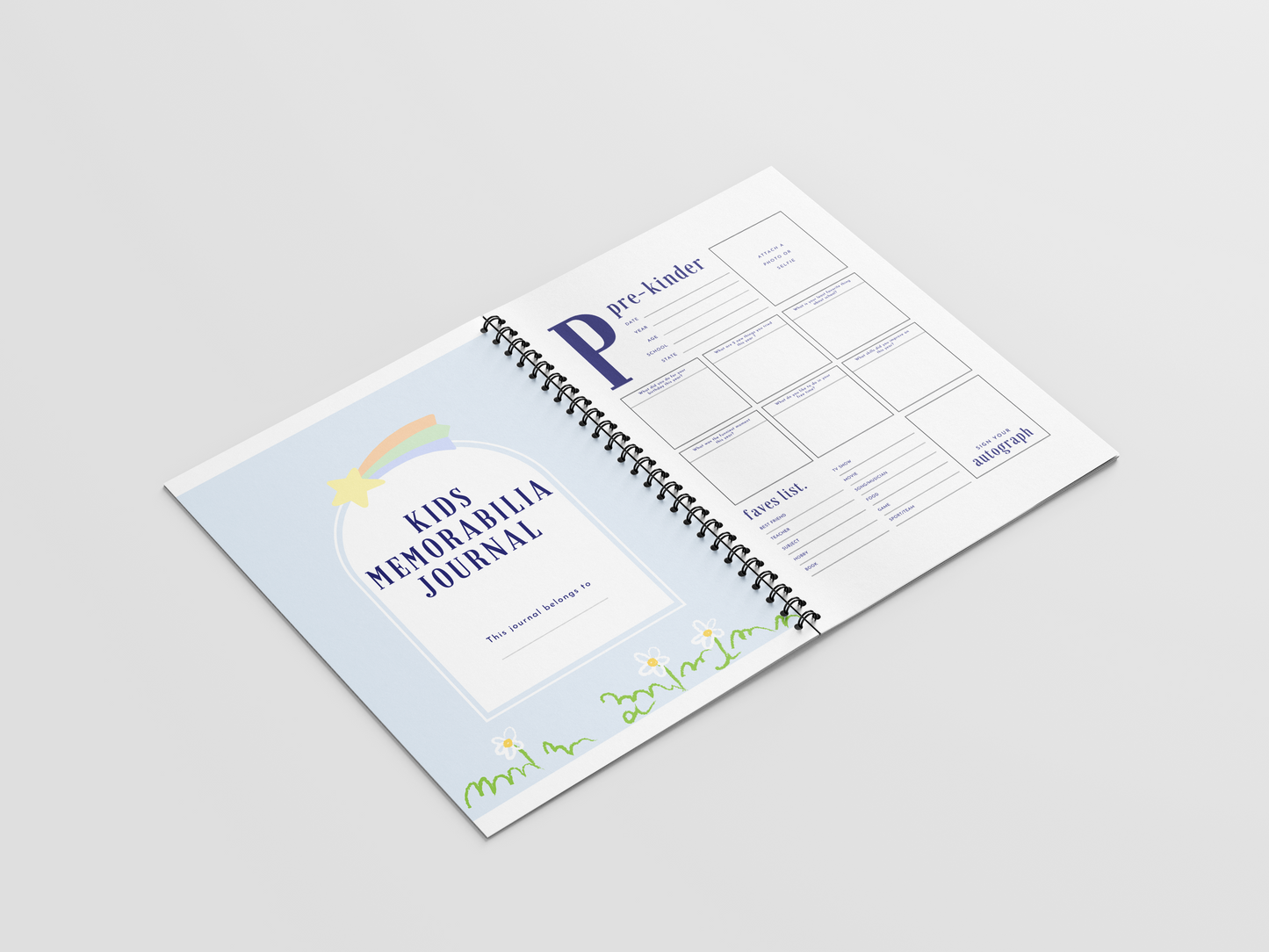 Kids Memorabilia Journal
