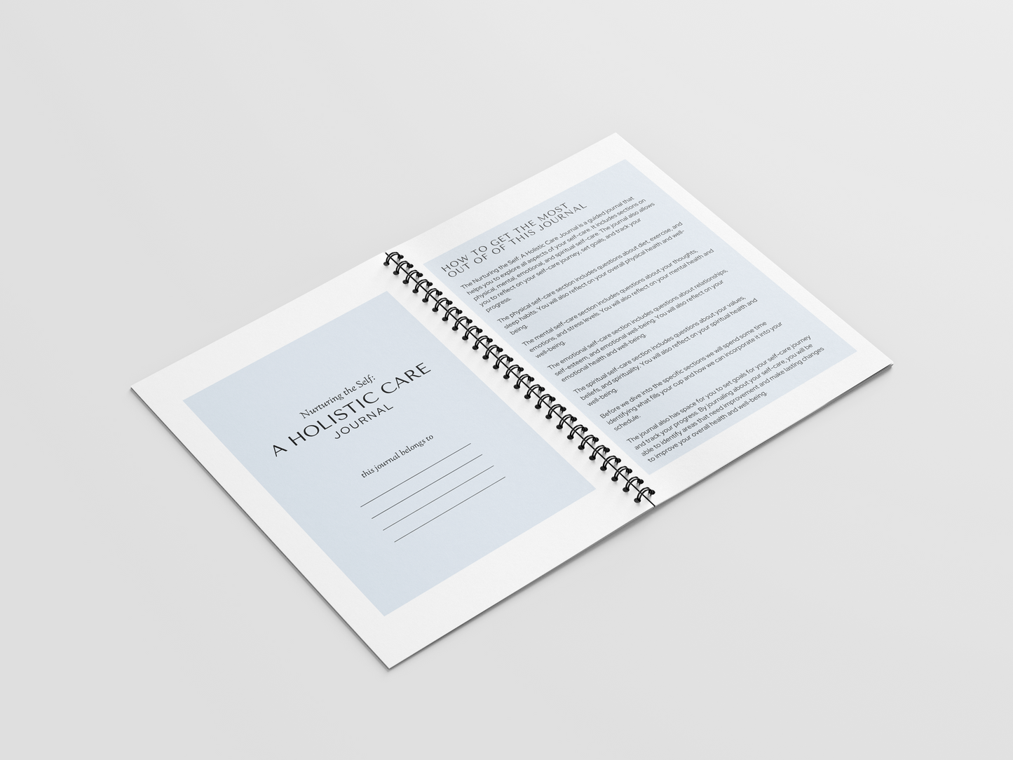 Nurturing the Self: A Holistic Care Journal