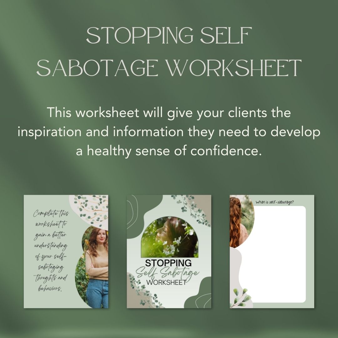 Stopping Self Sabotage Worksheet