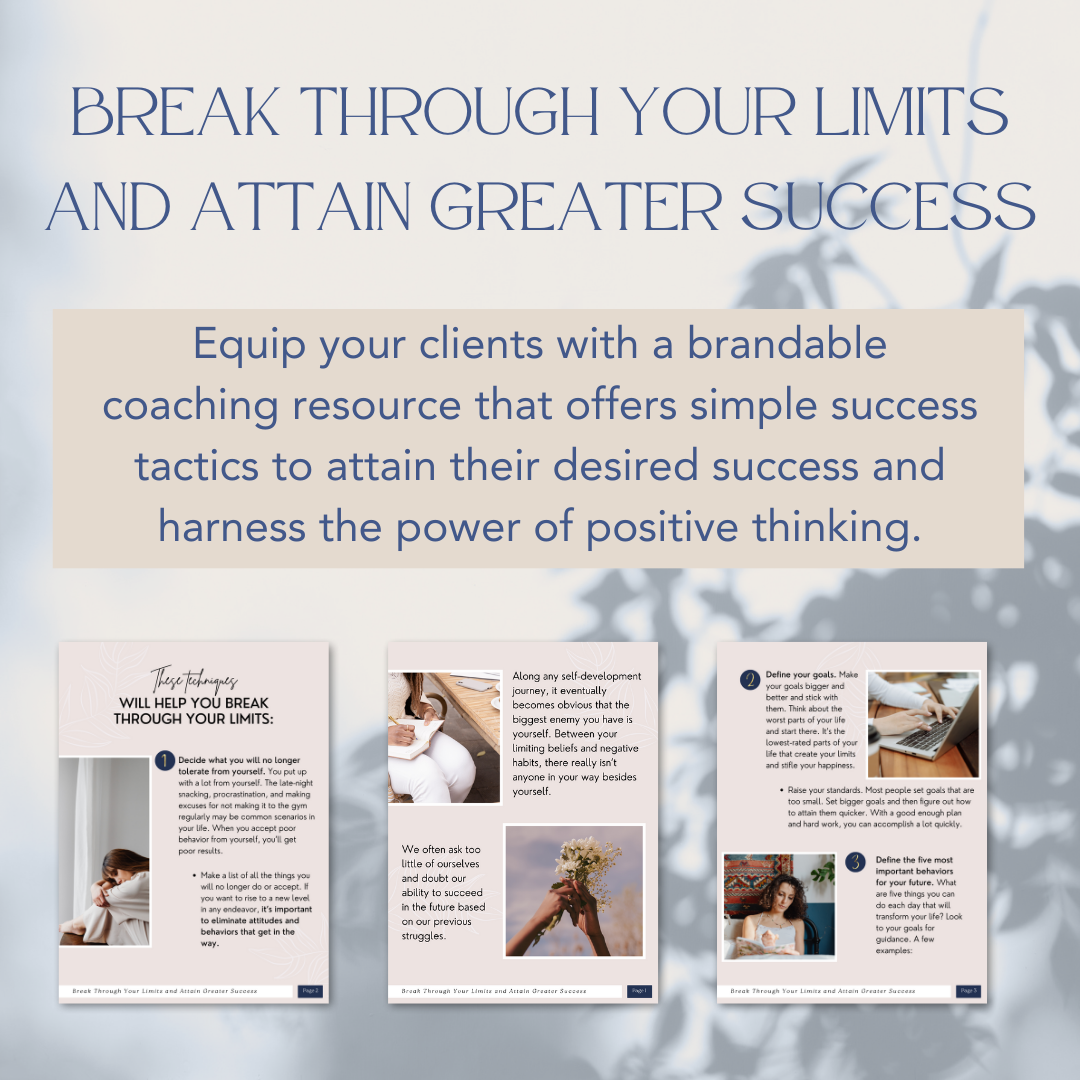 Break Through Your Limits and Attain Greater Success